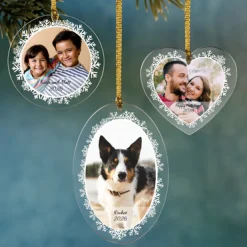 Snowflake Flurry Photo Ornament