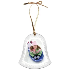 Snowflake Flurry Photo Ornament