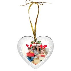 Snowflake Flurry Photo Ornament