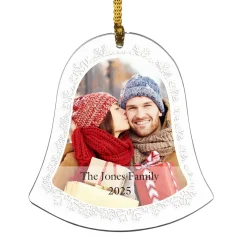 Snowflake Flurry Photo Ornament