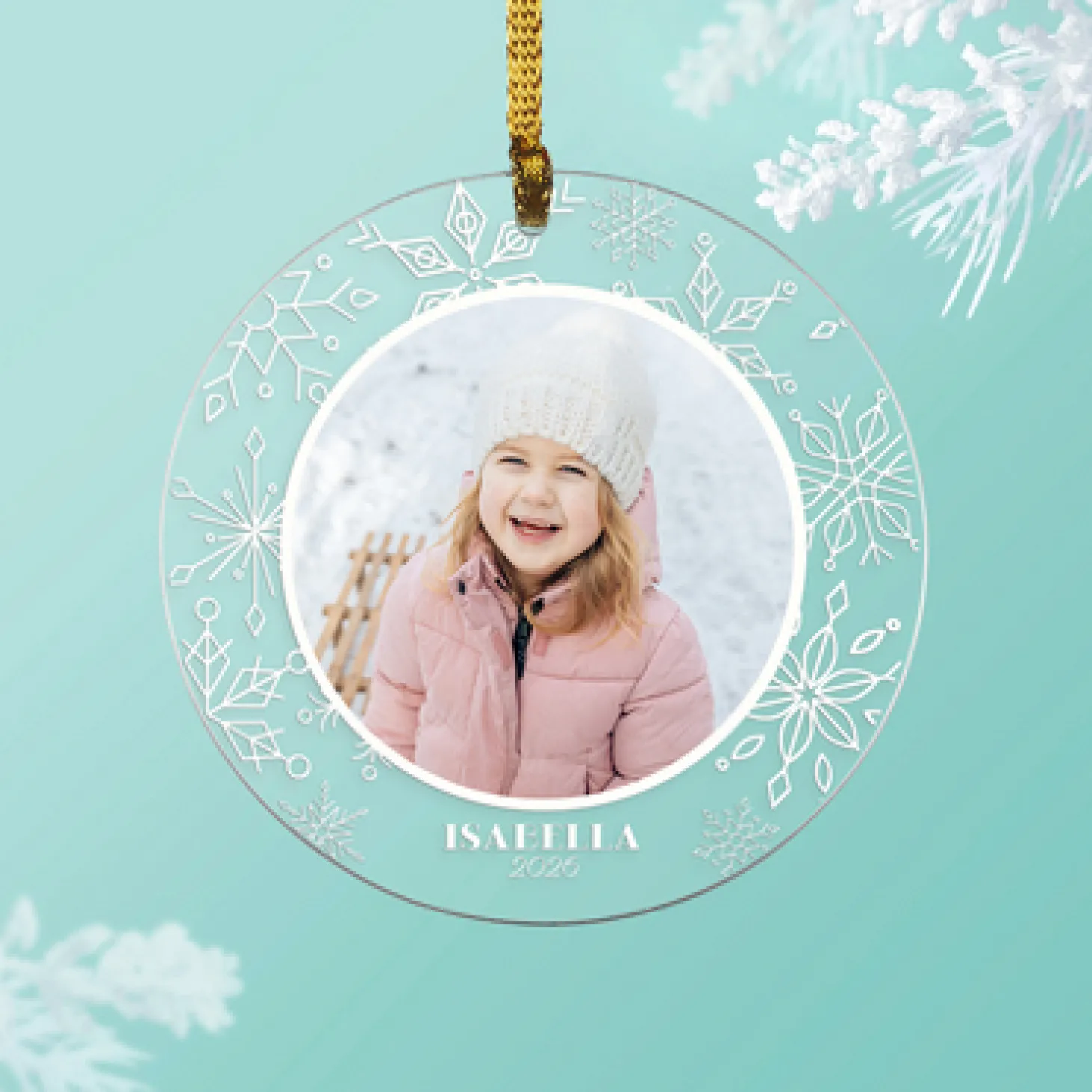 Snowflake Photo Ornament