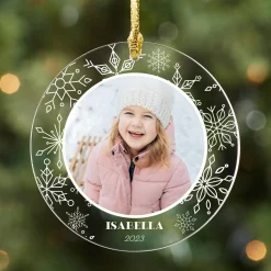 Snowflake Photo Ornament