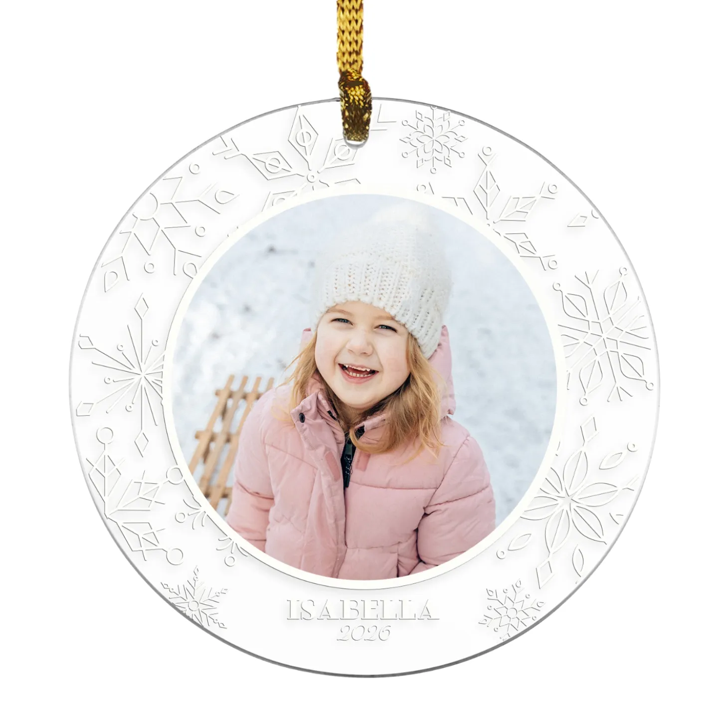 Snowflake Photo Ornament