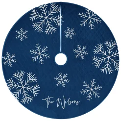 Snowflake Quilted Quilted Tree Skirt
