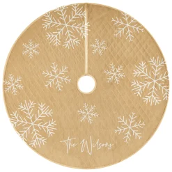 Snowflake Quilted Quilted Tree Skirt