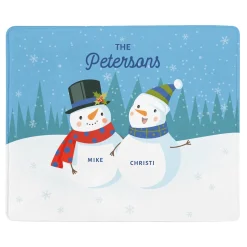 Snowman Family Movie Watching Blanket