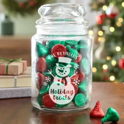 Snow Sweet Holiday Glass Treat Jar