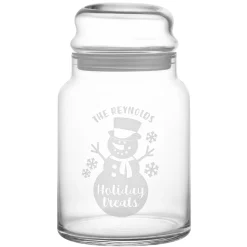 Snow Sweet Holiday Glass Treat Jar