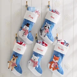 Snowy Arctic Forest Character Stocking