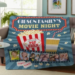 Snuggle Up Movie Time Photo Plush Blanket