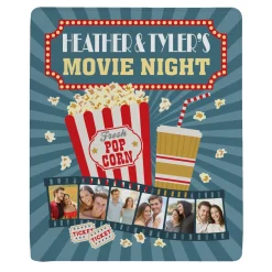 Snuggle Up Movie Time Photo Plush Blanket