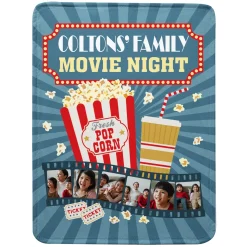 Snuggle Up Movie Time Photo Plush Blanket