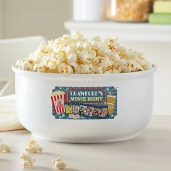 Snuggle Up Movie Time Photo Popcorn Bowl