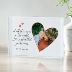 So Glad You're Mine Photo Glass Block