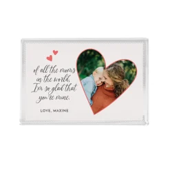 So Glad You're Mine Photo Glass Block