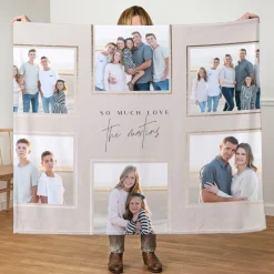 So Much Love Multi-Photo Plush Blanket