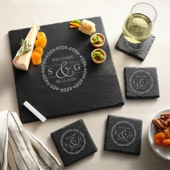 Sophisticated Couple Slate Entertaining 5pc Set
