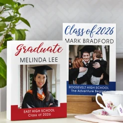 Sophisticated Graduate Photo Wood Block