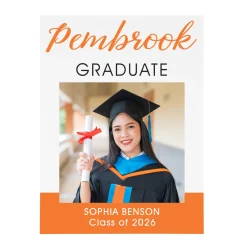Sophisticated Graduate Photo Wood Block