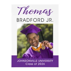 Sophisticated Graduate Photo Wood Block