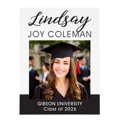 Sophisticated Graduate Photo Wood Block