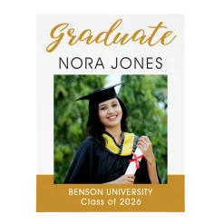 Sophisticated Graduate Photo Wood Block