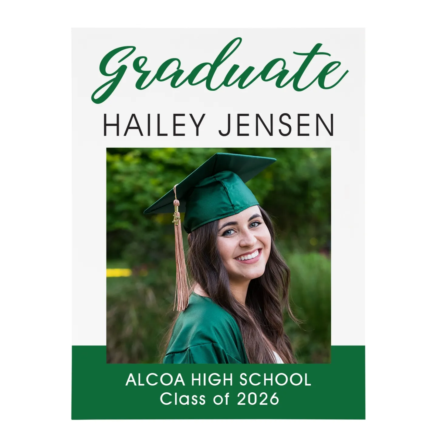 Sophisticated Graduate Photo Wood Block