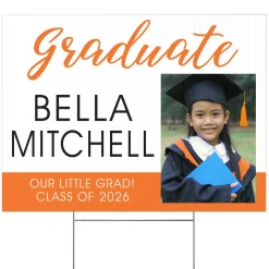 Sophisticated Graduate Photo Yard Sign