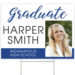 Sophisticated Graduate Photo Yard Sign
