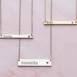 Sophisticated Name Bar Necklace