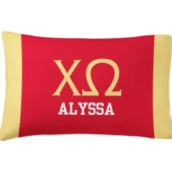 Sorority Greek Letters Pillowcase