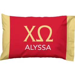 Sorority Greek Letters Pillowcase
