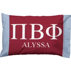 Sorority Greek Letters Pillowcase