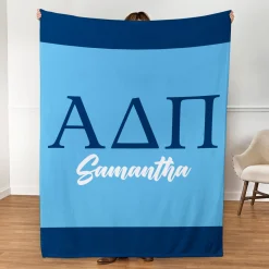 Sorority Greek Letters Plush Blanket