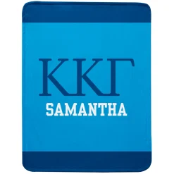 Sorority Greek Letters Plush Blanket