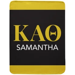 Sorority Greek Letters Plush Blanket