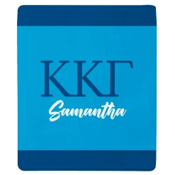 Sorority Greek Letters Plush Blanket
