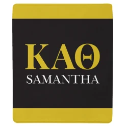 Sorority Greek Letters Plush Blanket