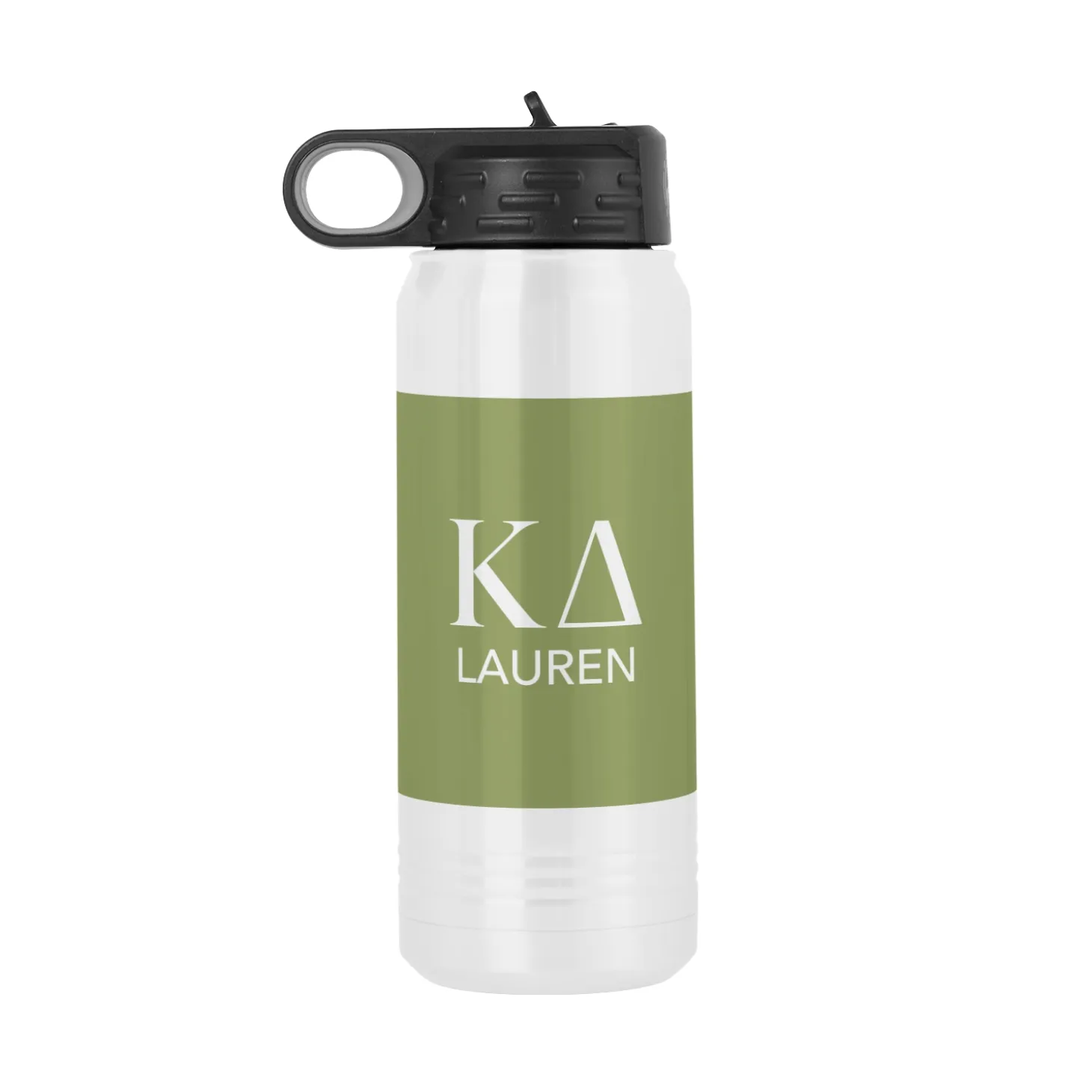 Sorority Greek Letters Stainless Steel Water Bottle