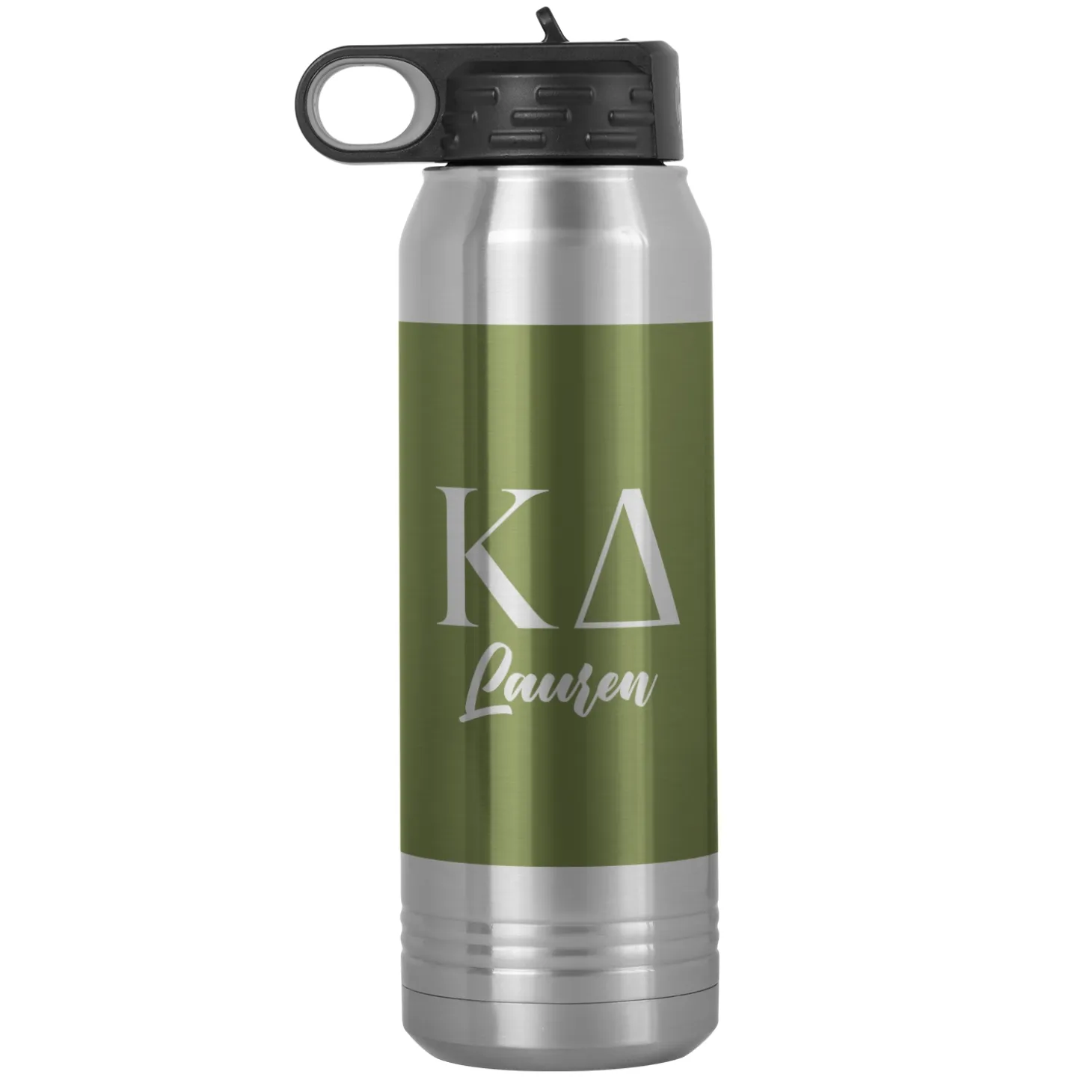 Sorority Greek Letters Stainless Steel Water Bottle