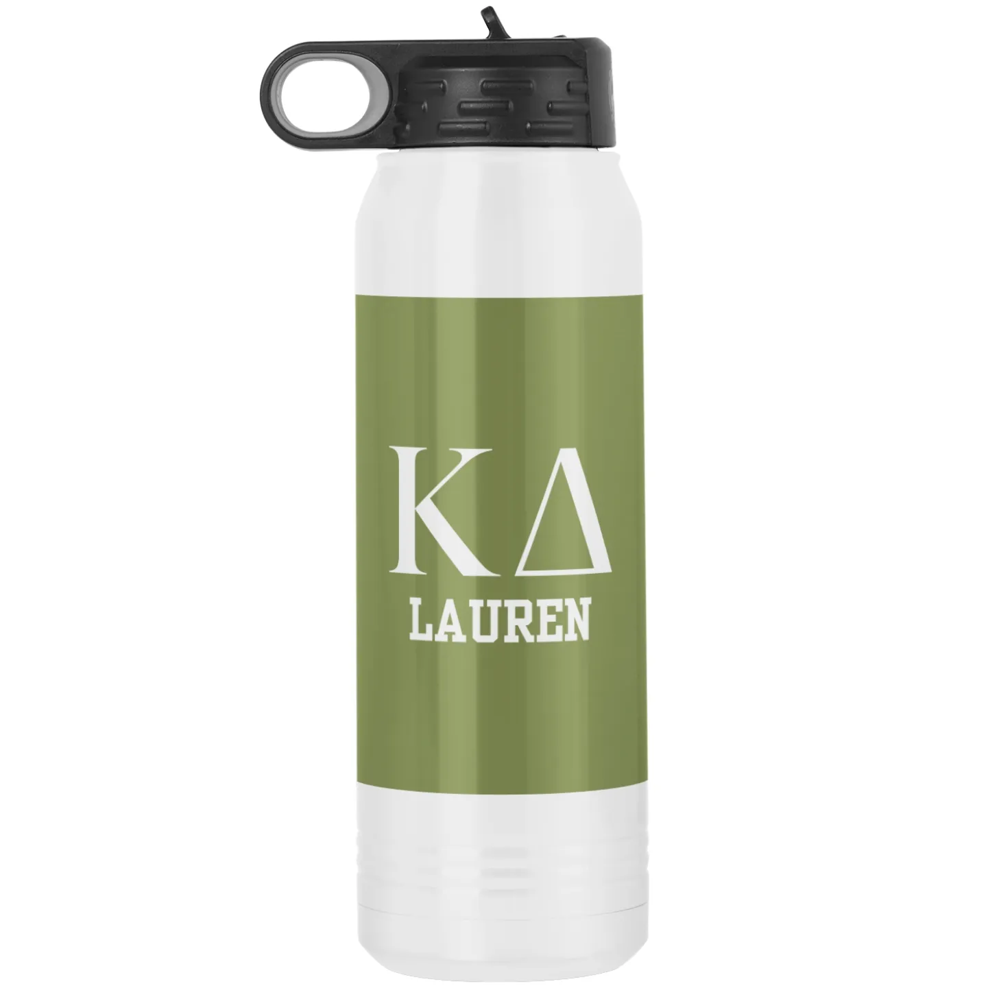 Sorority Greek Letters Stainless Steel Water Bottle