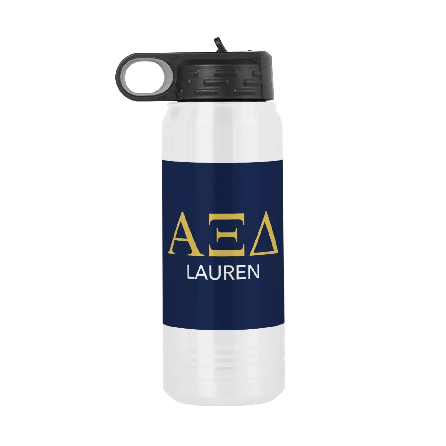 Sorority Greek Letters Stainless Steel Water Bottle