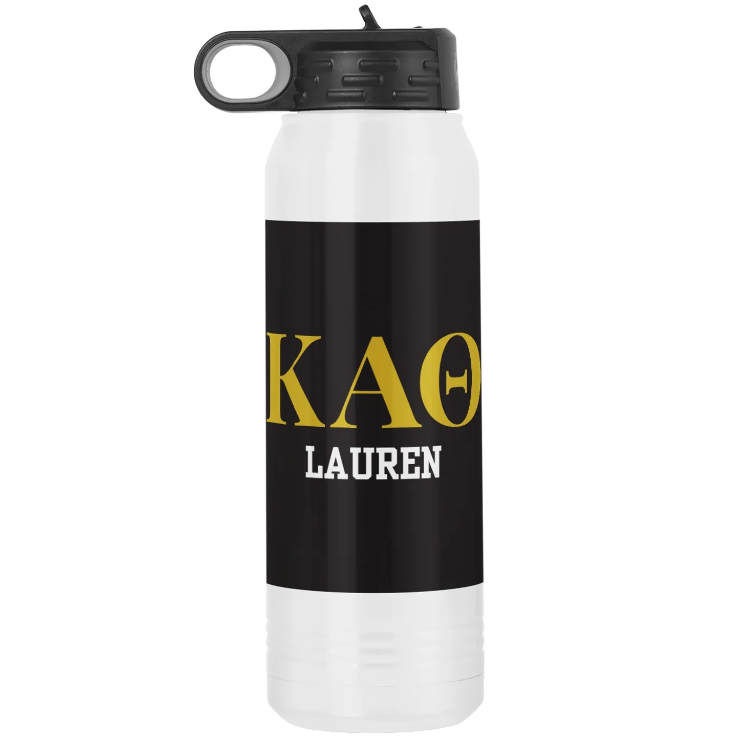 Sorority Greek Letters Stainless Steel Water Bottle