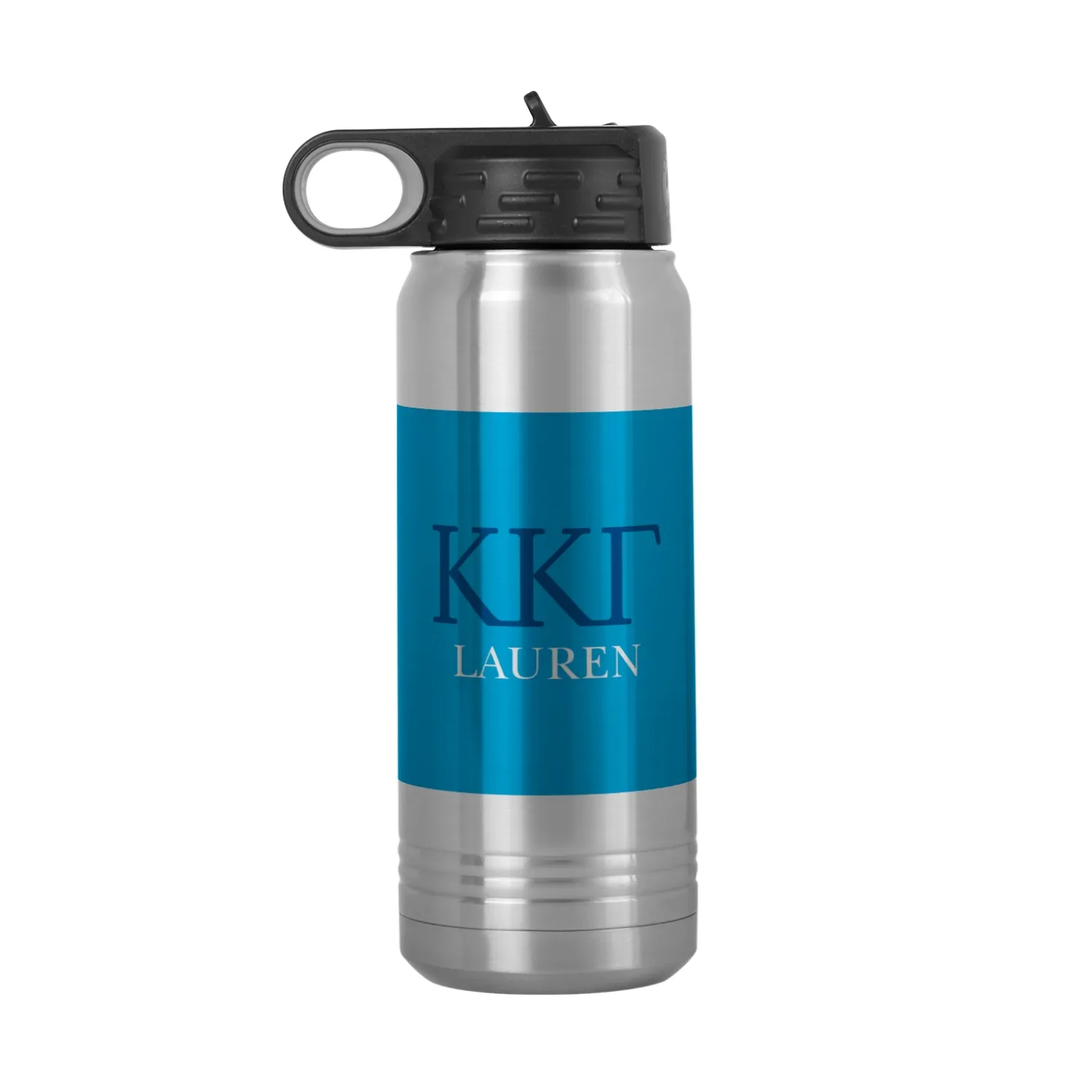 Sorority Greek Letters Stainless Steel Water Bottle