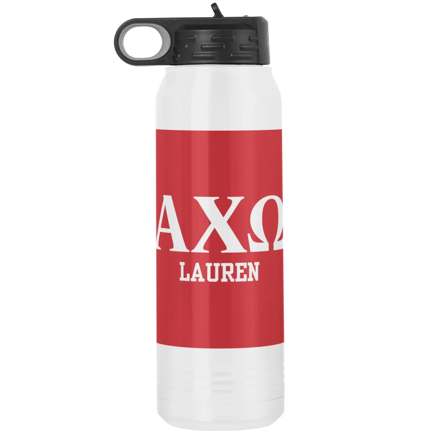 Sorority Greek Letters Stainless Steel Water Bottle