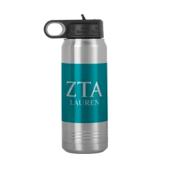Sorority Greek Letters Stainless Steel Water Bottle