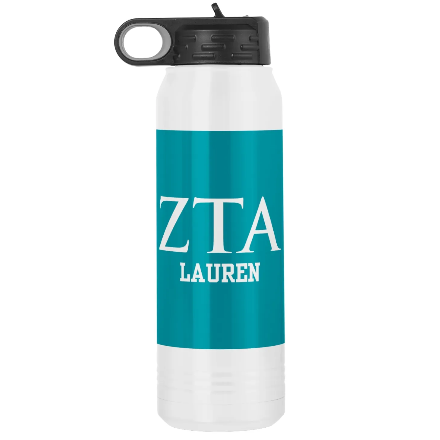 Sorority Greek Letters Stainless Steel Water Bottle