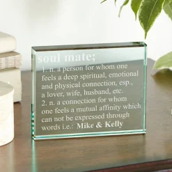 Soulmate Keepsake Glass Block