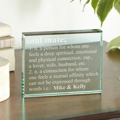 Soulmate Keepsake Glass Block