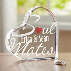 Soulmates Acrylic Heart